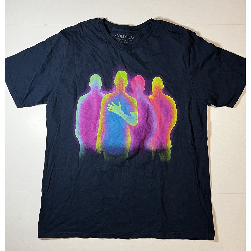 Coldplay Music Of The Spheres Live 2023 World Tour Merch Tee Size 2XL XXL